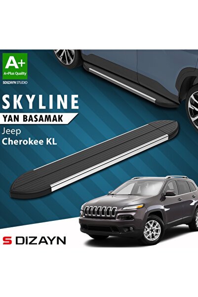 Jeep Cherokee KL Skyline Krom Yan Basamak 173 Cm 2013-2023 A+ Kalite JE-KL1-YBS-SKY-KA-173-E