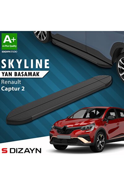Renault Captur 2 Skyline Siyah Yan Basamak 183 Cm 2020 Üzeri A+ Kalite RE-CP2-YBS-SKY-SA-183