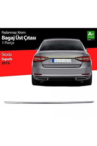 Skoda Superb Krom Bagaj Çıtası 2015 Üzeri