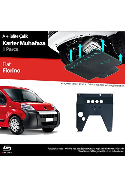 S-Dizayn Fiat Fiorino Çelik Karter Muhafaza Koruma 2008 Üzeri A+ Kalite FI-FI1-CKM