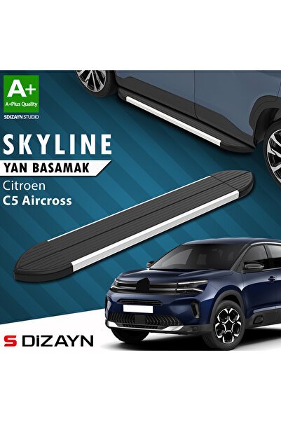 Citroen C5 Aircross Skyline Aluminyum Yan Basamak 193 Cm 2017 Üzeri A+ Kalite CI-C5A-YBS-SKY-AL-193