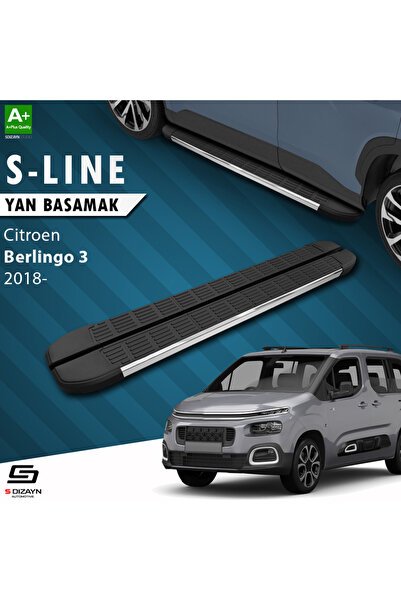 Citroen Berlingo 3 S-Line Krom Yan Basamak 203 Cm 2018 Üzeri A+ Kalite CI-BL3-YBS-SL-KA-203