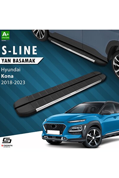 Hyundai Kona S-Line Krom Yan Basamak 173 Cm 2018-2023 A+ Kalite HY-KN1-YBS-SL-KA-173