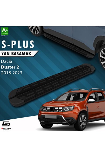 S-Dizayn Dacia Duster 2 S-Plus Siyah Yan Basamak 173 Cm 2018-2023 A+ Kalite