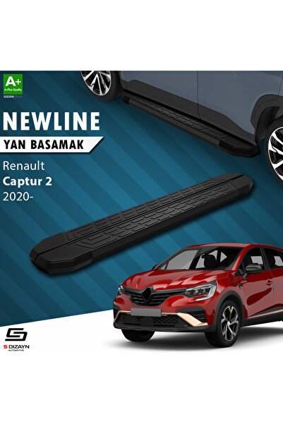 S-dizayn Renault Captur 2 Newline Siyah Yan Basamak 183 Cm 2020 Üzeri A Kalite Re-cp2-ybs-nw-sa-183