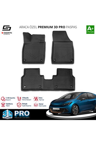 S-Dizayn Cupra Born 3D Pro Havuzlu Paspas 2021 Üzeri A+ Kalite