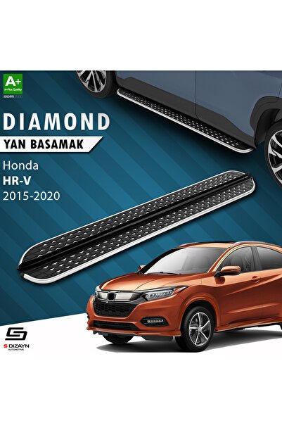 S-Dizayn Honda HR-V 2 Diamond Krom Yan Basamak 173 Cm 2015-2020 A+ Kalite HO-HR2-YBS-DKR-173