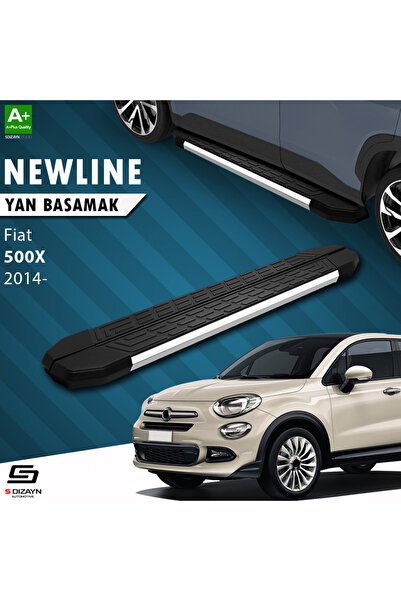 Fiat 500X NewLine Krom Yan Basamak 173 Cm 2014 Üzeri A+ Kalite FI-5X1-YBS-NW-KA-173-E