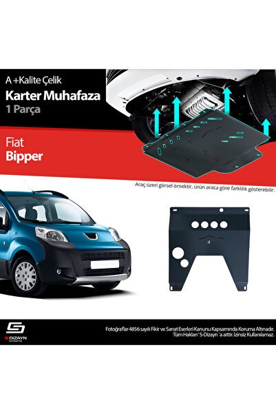 S-Dizayn Peugeot Bipper Çelik Karter Muhafaza Koruma 2007-2017 A+ Kalite PE-BP1-CKM