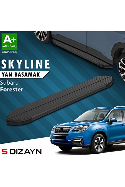 Subaru Forester 4 Skyline Siyah Yan Basamak 183 Cm 2012-2019 A+ Kalite SU-FR4-YBS-SKY-SA-183