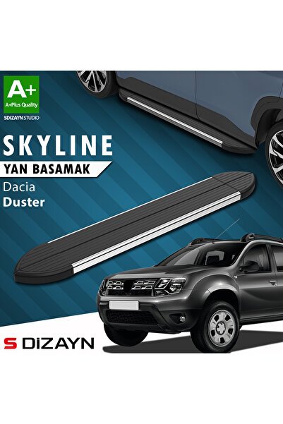 Dacia Duster Skyline Krom Yan Basamak 173 Cm 2009-2018 A+ Kalite DC-DU1-YBS-SKY-KA-173