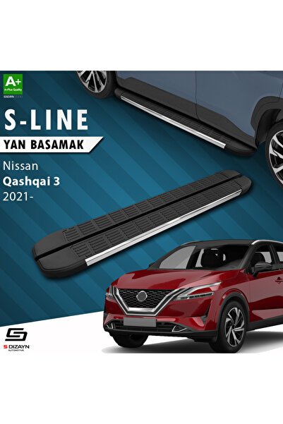 Nissan Qashqai 3 S-Line Krom Yan Basamak 173 Cm 2021 Üzeri A+ Kalite NI-QS3-YBS-SL-KA-173-E