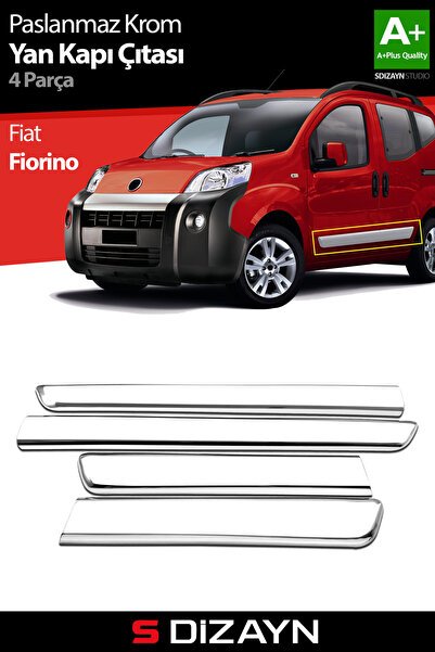 S-Dizayn Fiat Fiorino Krom Yan Kapı Çıtası 4 Prç 2008-2016 5806140