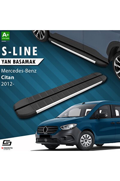 Mercedes Citan S-Line Aluminyum Yan Basamak 193 Cm 2012-2021 A+ Kalite MR-CT1-YBS-SL-AL-193