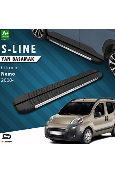 Citroen Nemo S-Line Krom Yan Basamak 173 Cm 2008-2017 A+ Kalite CI-NM1-YBS-SL-KA-173