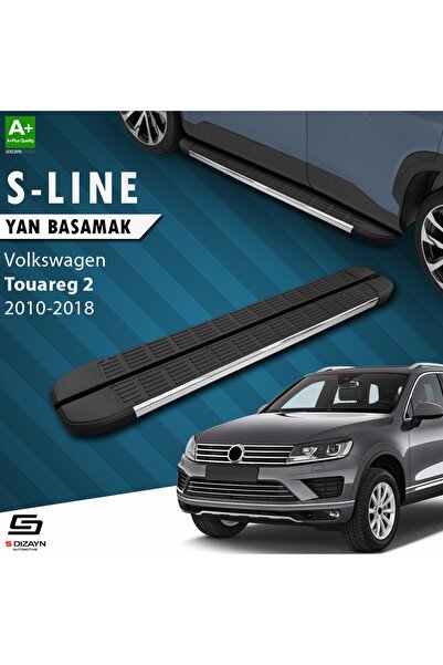 VW Touareg 2 S-Line Krom Yan Basamak 193 Cm 2010-2018 A+ Kalite VW-TO2-YBS-SL-KA-193