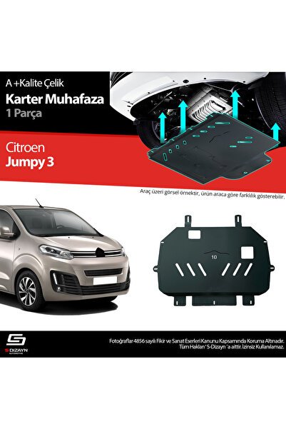 S-Dizayn Citroen Jumpy 2.0 Çelik Karter Muhafaza Koruma 2016 Üzeri A+ Kalite CI-JMY-CKM