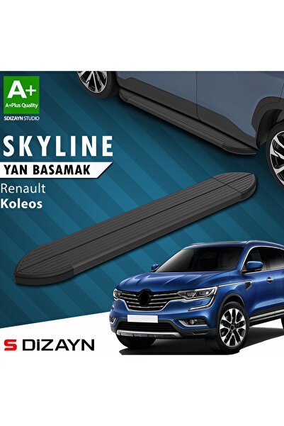 Renault Koleos 2 Skyline Siyah Yan Basamak 163 Cm 2016 Üzeri A+ Kalite RE-KL2-YBS-SKY-SA-163