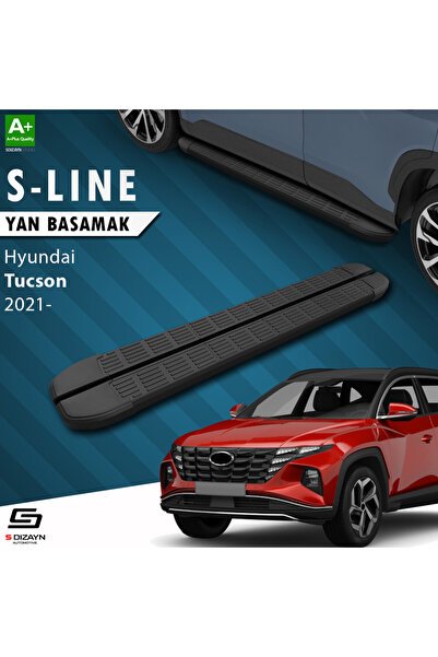Hyundai Tucson 4 S-Line Siyah Yan Basamak 173 Cm 2021 Üzeri A+ Kalite HY-TU4-YBS-SL-SA-173