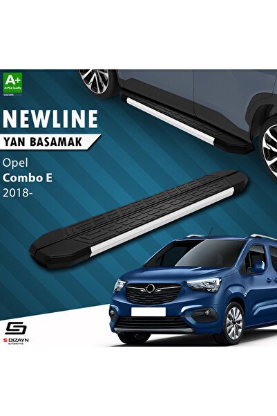 Opel Combo E NewLine Aluminyum Yan Basamak 203 Cm 2018 Üzeri A+ Kalite OP-COE-YBS-NW-AL-203