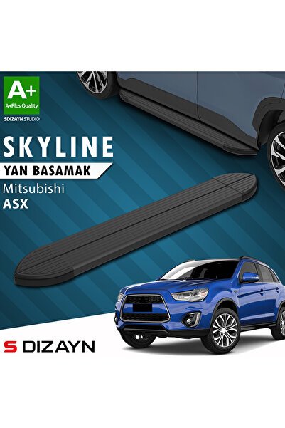 Mitsubishi ASX Skyline Siyah Yan Basamak 183 Cm 2010 Üzeri A+ Kalite MT-AX1-YBS-SKY-SA-183