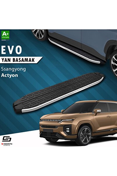 Ssangyong Actyon Evo Krom Yan Basamak 183 Cm 2024 Üzeri A+ Kalite SS-AC1-YBS-EV-KA-183