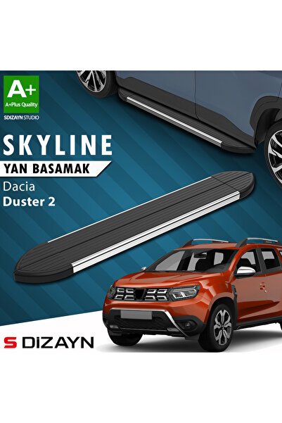 Dacia Duster 2 Skyline Krom Yan Basamak 183 Cm 2018-2023 A+ Kalite DC-DU2-YBS-SKY-KA-183