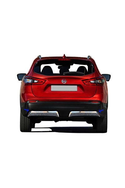 S-Dizayn Nissan Qashqai Krom Arka Difüzör 2 Prç. 2017-2021 6614910