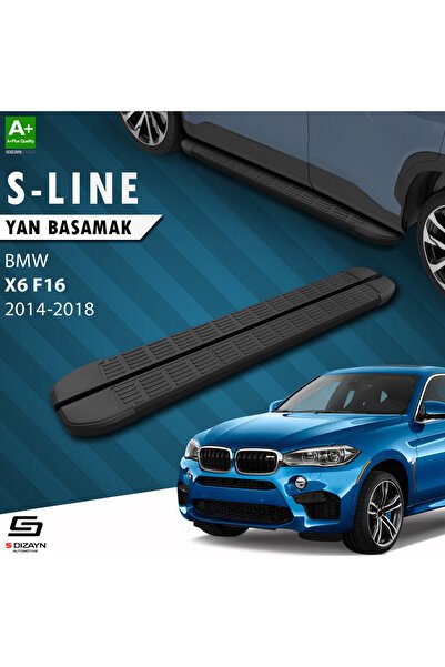 Bmw X6 F16 S-Line Siyah Yan Basamak 193 Cm 2014-2018 A+ Kalite BM-X62-YBS-SL-SA-193-E