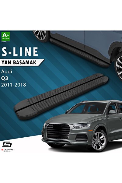 Audi Q3 8U S-Line Siyah Yan Basamak 173 Cm 2011-2018 A+ Kalite AU-Q31-YBS-SL-SA-173