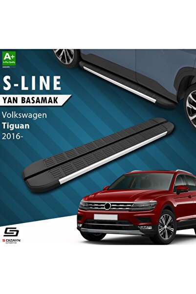VW Tiguan 2 S-Line Aluminyum Yan Basamak 173 Cm 2016-2024 A+ Kalite VW-TG2-YBS-SL-AL-173-E