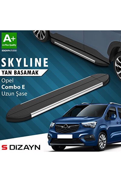 Opel Combo E Uzun Şase Skyline Krom Yan Basamak 213 Cm 2018 Üzeri A+ Kalite OP-COE-US-YBS-SKY-KA-213