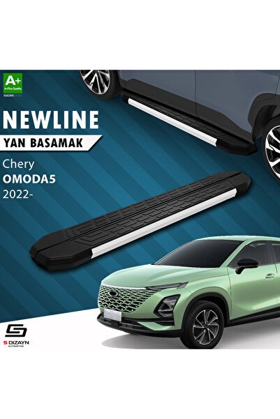 S-Dizayn Chery Omoda5 NewLine Aluminyum Yan Basamak 183 Cm 2022 Üzeri A+ Kalite