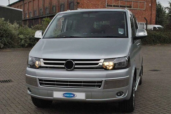 OMSA VW T5 Caravelle Krom Ön Panjur 4 Parça 2010-2014 Arası