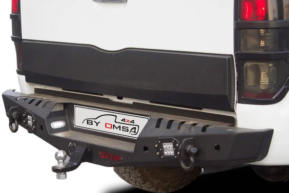 OMSA VW Amarok Dakar Çelik Arka Tampon Ledli Sensörlü-Sensörsüz 2010-2021 Arası