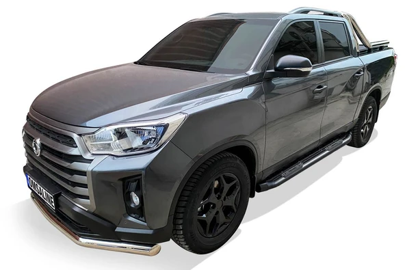 OMSA Ssangyong Musso Amazon Siyah Yan Basamak Çap:76 2018 ve Sonrası