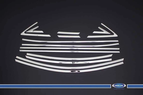 OMSA Hyundai Accent Blue Krom Cam Çerçevesi 14 Parça 2011-2017 Arası
