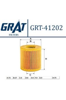 Grat-41202 Yag Filtresi - (Nissan: D23 Skystar 0311 "Yd25"/Xtrai 514798655