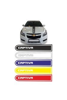 Chevrolet Captiva Logolu Otomobil Ön Kaput Şeridi Kaput Sticker