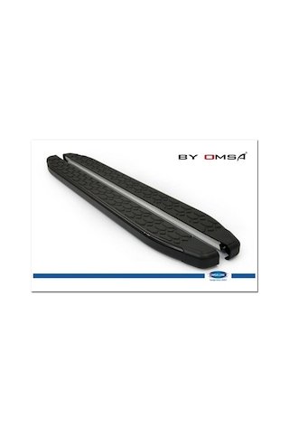 Omsa Line Vw Caddy Yan Basamak 2021 Sonrası Blackline Mat Siyah Alüminyum Alınlı Yan Koruma Basamak
