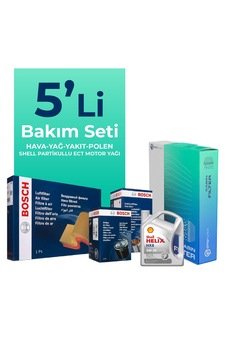 BOSCH Nissan Skystar 2.5 Dizel Shell Motor Yağlı Bakım Seti (1997-2008) 5Lİ