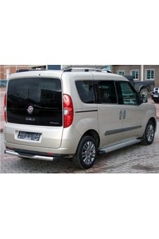 Fiat Doblo 2010-2019 Arka Koruma Demiri Krom Arka Basamak