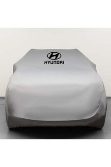 HYUNDAİ TUCSON 3 (2015-2020) Gri Otomobil Kumaş Logolu Penye Oto Örtüsü