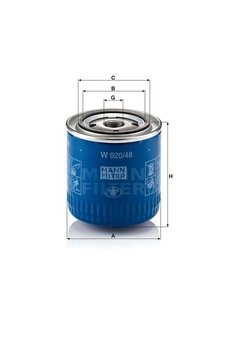YAG FILTRESI NISSAN NAVARA 2005 2010 XTRAIL 2001 2007 PATFINDER 2006- SKYSTAR YD25 MANN W920/48 OEM