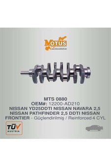 Krank Nıssan Navara 2 5 Skystar Yd25 Parthfınder 2 5 Ddtı 12200 Ad210 Motus 880 Oem