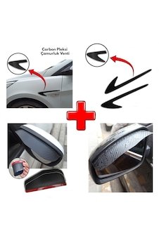 Hyundai Tucson Carbon Çamurluk Venti + Ayna Yağmur Koruyucu (553068431)