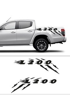 120X40 cm-Mitsubishi L200 Offroad Pençe izi Oto Sticker