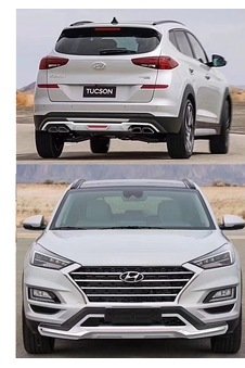 Ekiciler Ön Ve Arka Koruma Difüzör Hyundai Tucson 2019