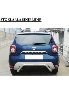 Dacia Duster 2 2018 - Arka Koruma Tampon Barı U Model Borulu