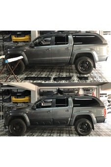 Volkswagen Amarok Kapı Kaplaması 6 Parça Mat Siyah Plastik Ürün